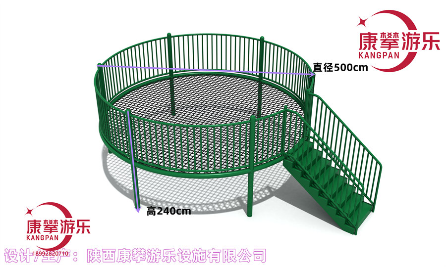 安徽戶(hù)外公園兒童定制蹦床案例
