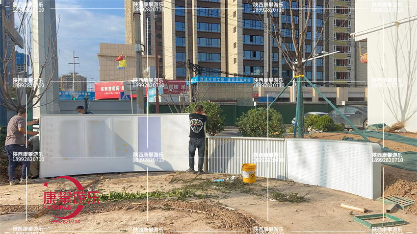 咸陽涇陽縣口袋公園景觀墻游樂設施案例